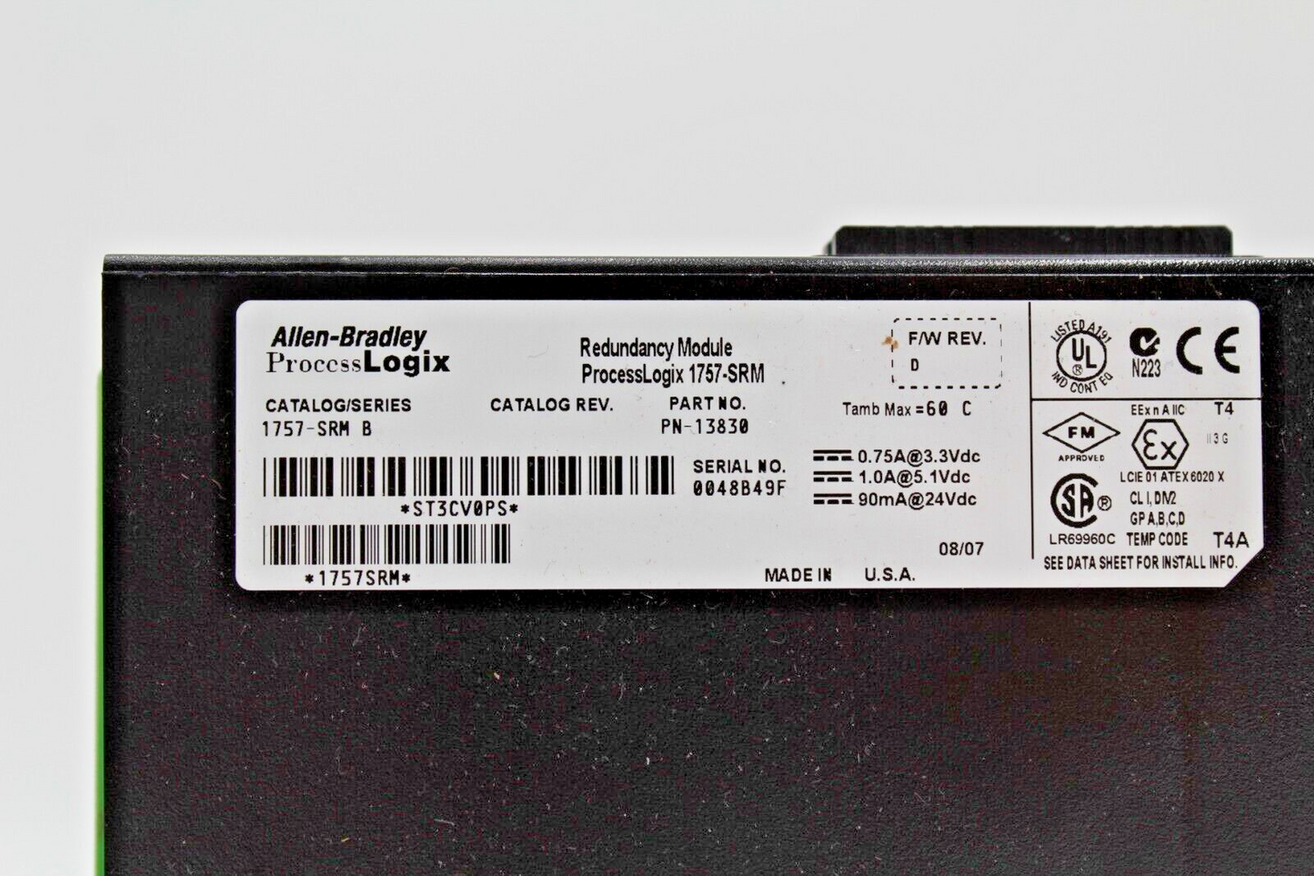 Allen-Bradley 1757-SRM ProcessLogix Redundancy Module