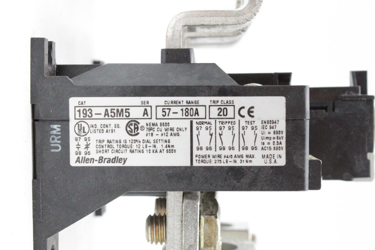 Allen-Bradley 193-A5M5 Overload Relay Unit