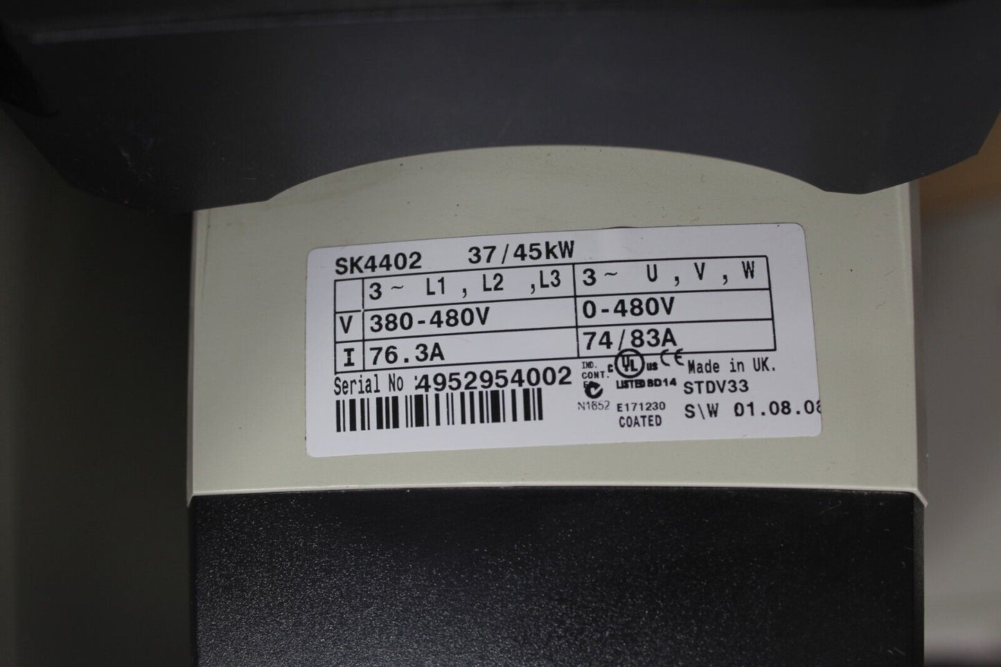 Emerson SK4402 Inverter Drive