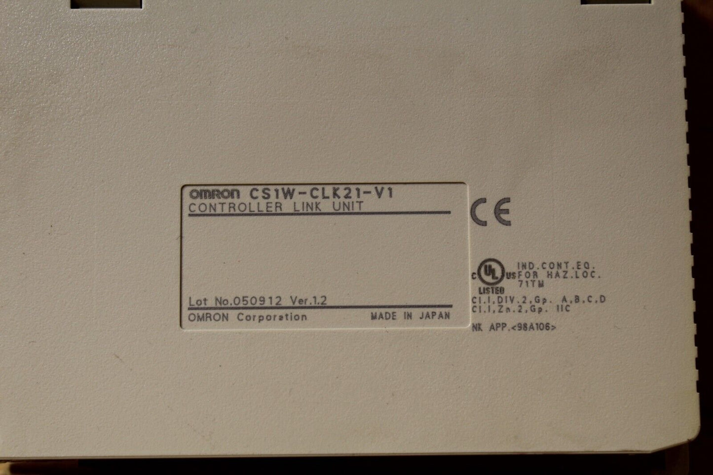 Omron CS1W-CLK21-V1 Controller Link Module