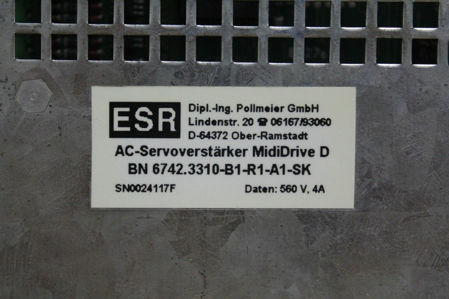 ESR BN6742.3310-B1-R1-A1-SK Servo Amplifier