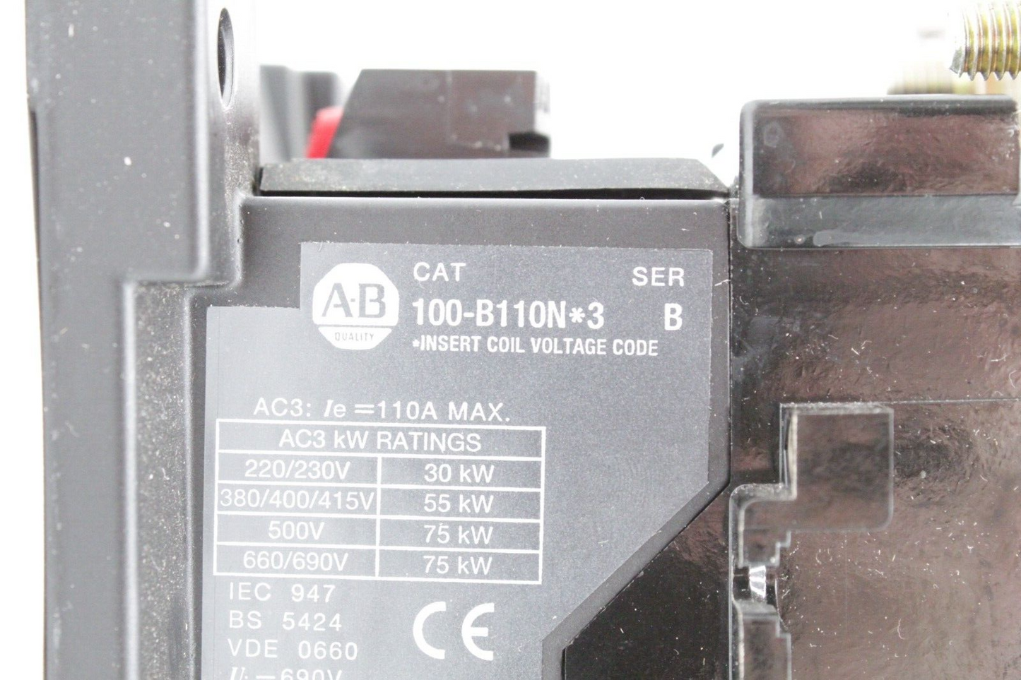 Allen-Bradley 100-B110N*3 110A 3-Phase Contactor