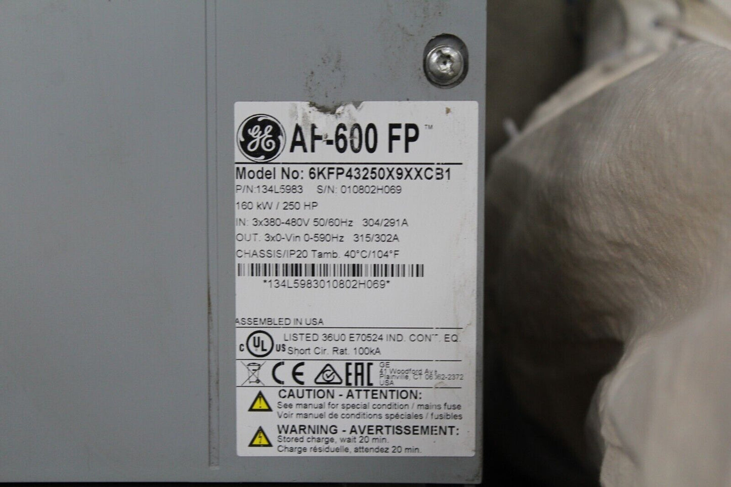 General Electric 6KFP43250X9XXCB1 Drive