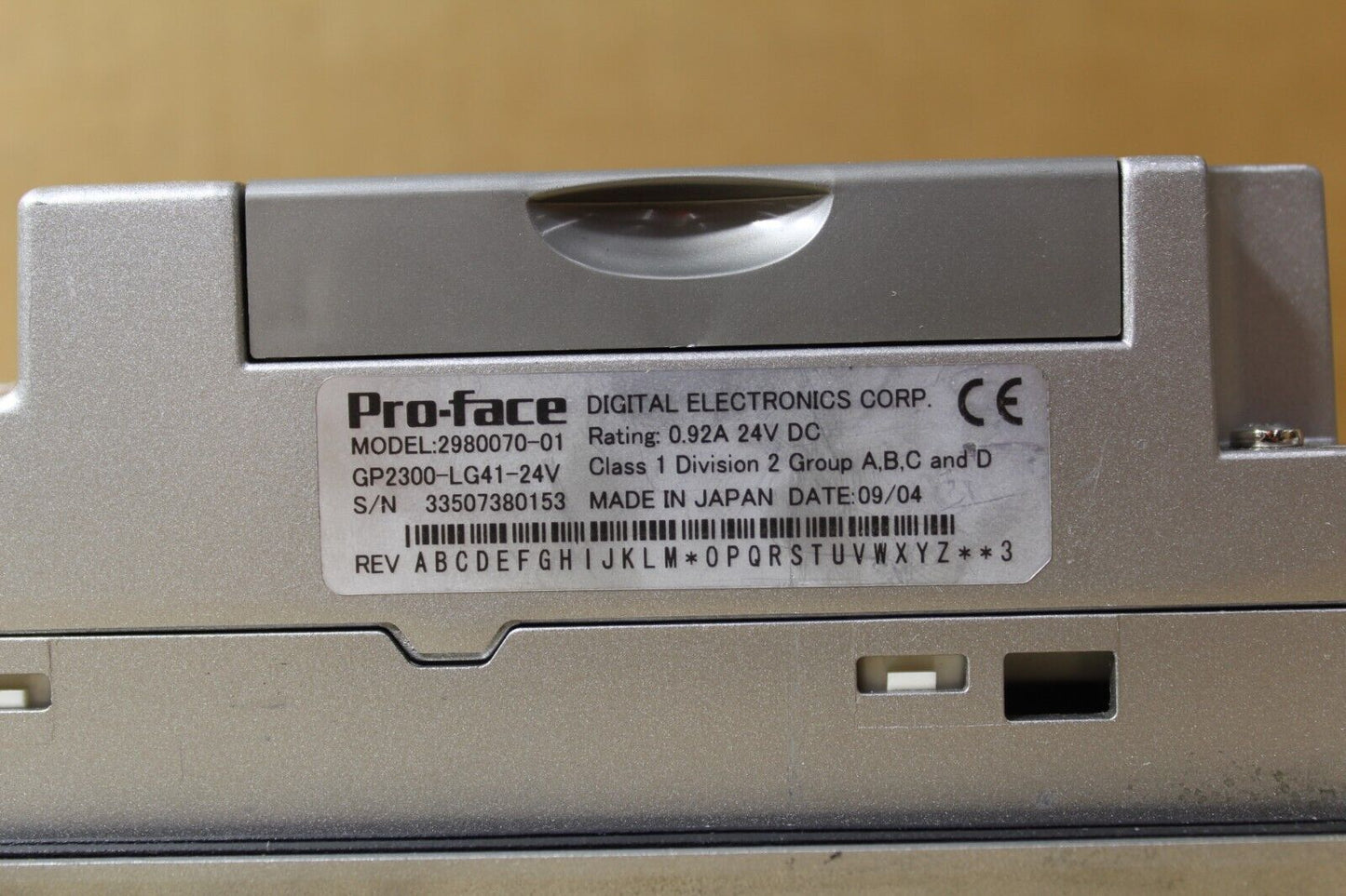 Pro-Face GP2300-LG41-24V Touch Panel (Needs New Screen but Still Operational)