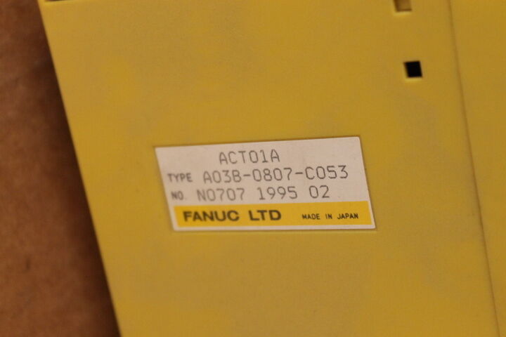 FANUC ACT01A PLC MODULE A03B-0807-C053