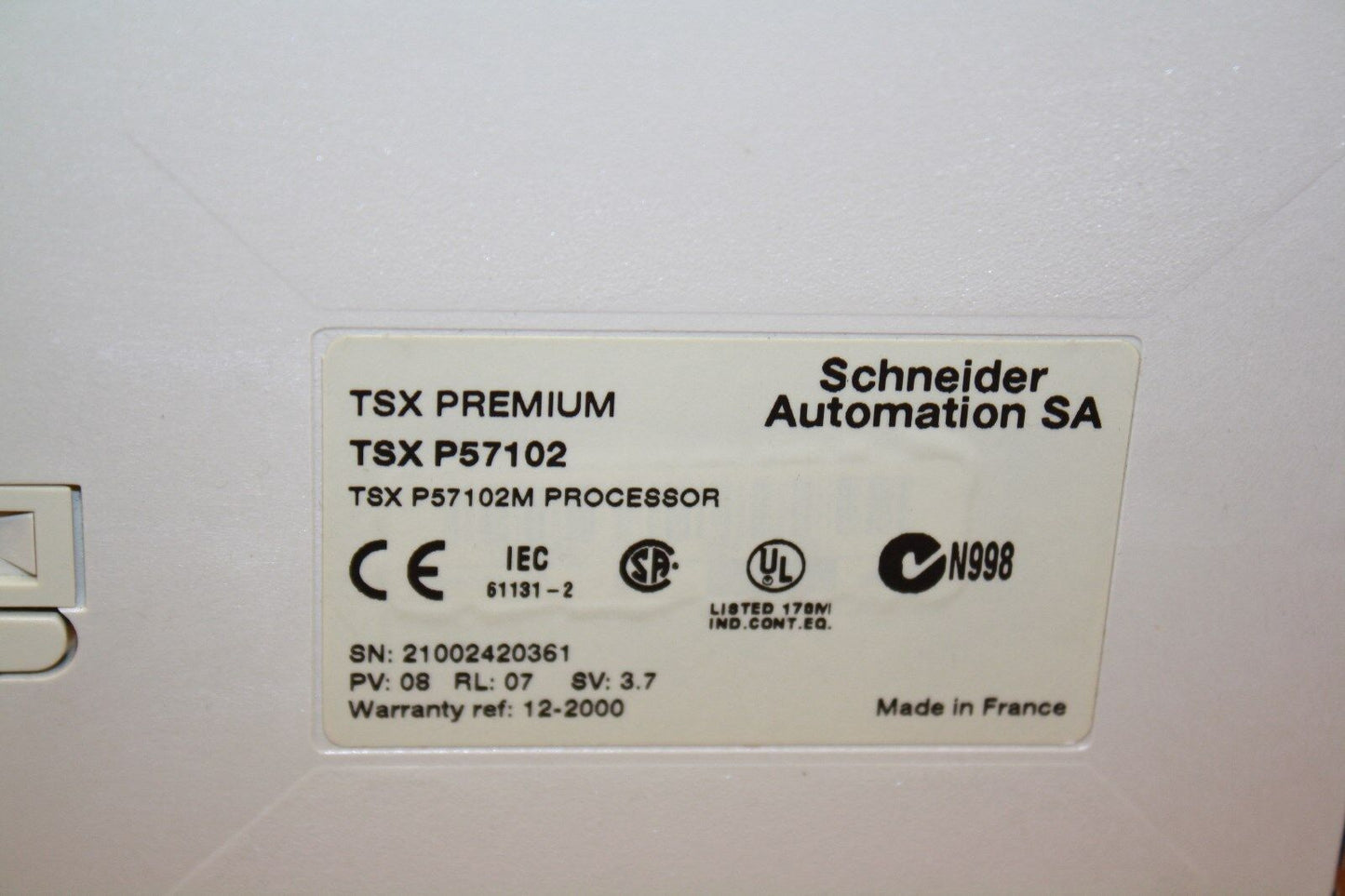 TELEMECANIQUE TSXP57102 PROCESSOR