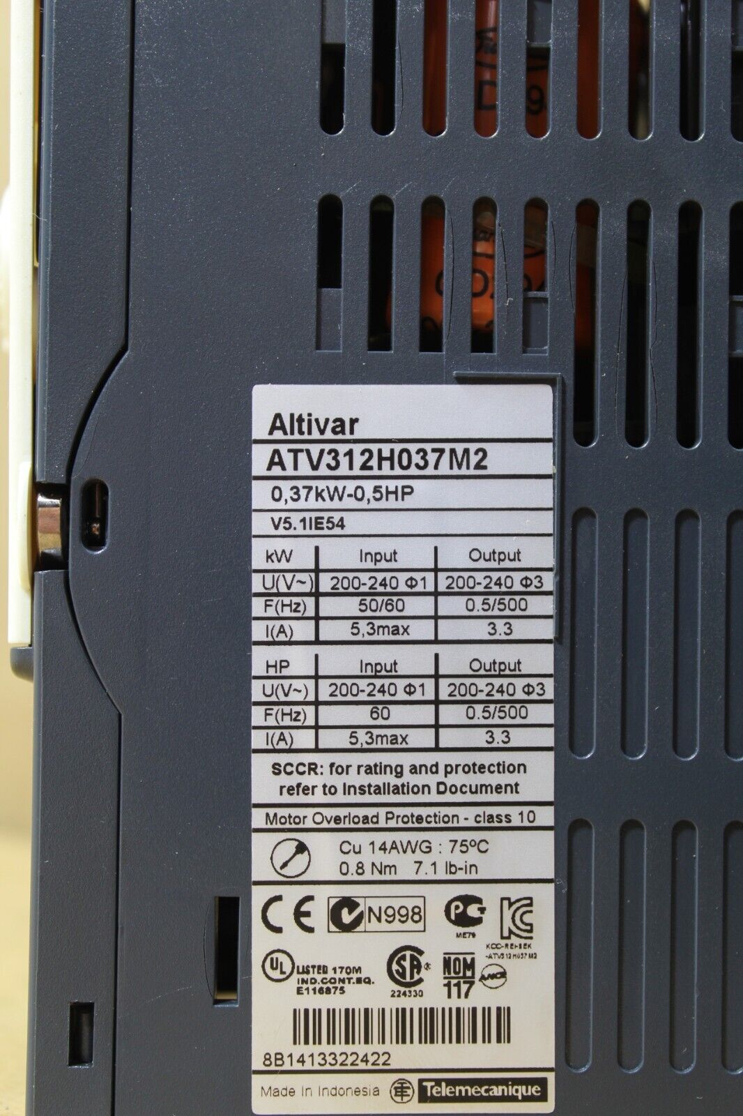 Schneider Electric ATV312H037M2 Frequency Inverter