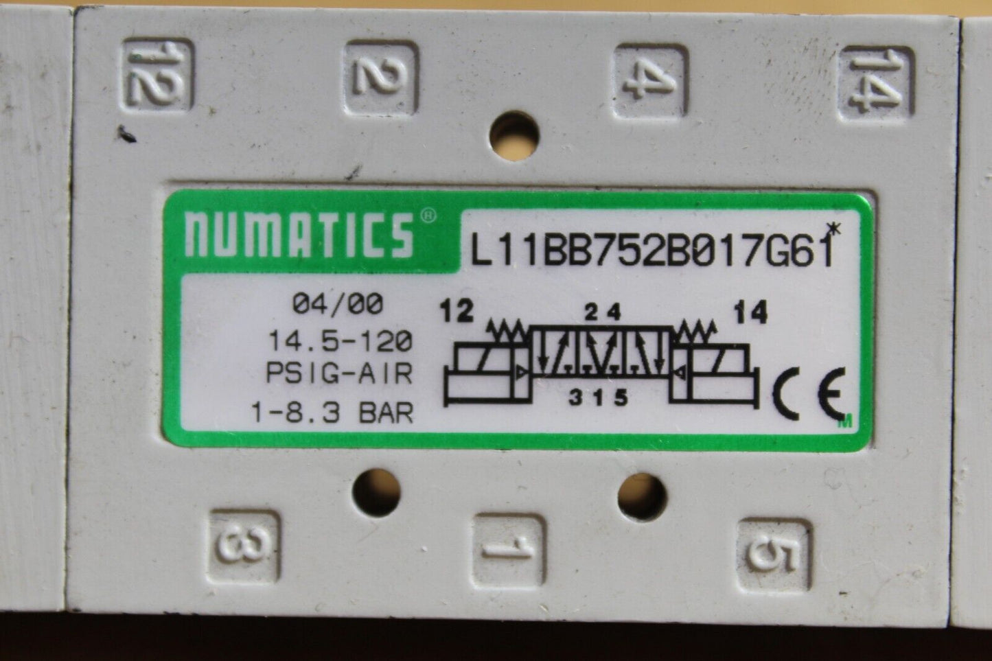 Numatics L11BB752B017G61 Solenoid Valve