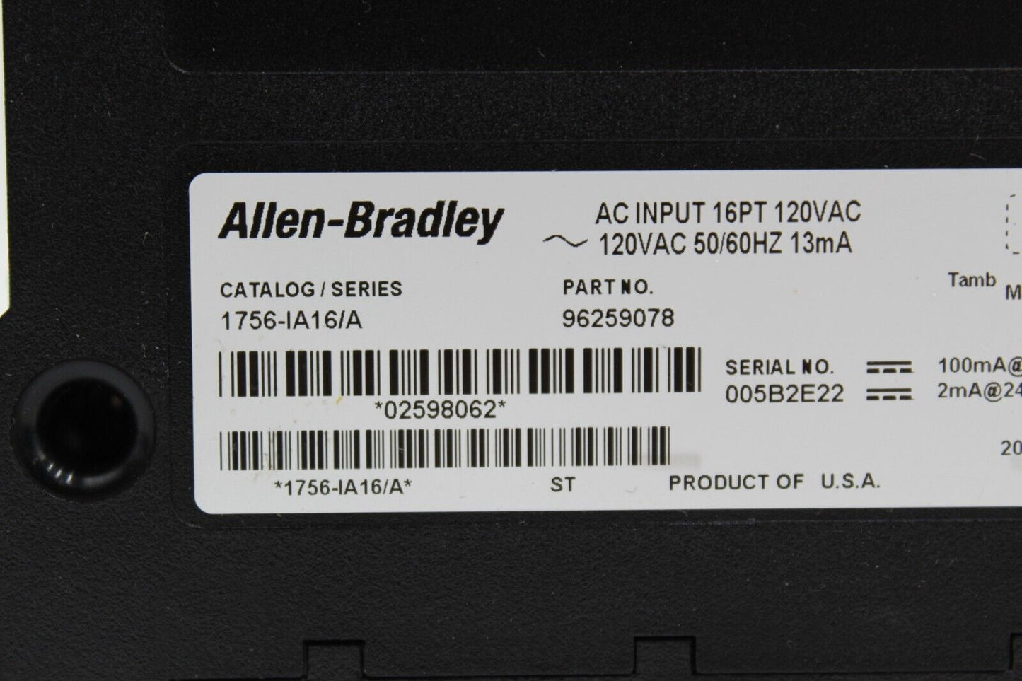 Allen-Bradley 1756-IA16 AC Input Module (No Cover)