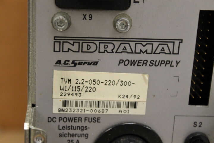INDRAMAT TVM2.2-050-220/300-W1/115/220 POWER SUPPLY