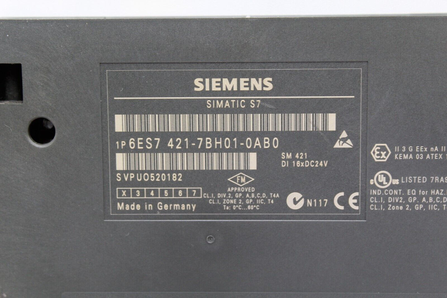Siemens 6ES7 421-7BH01-0AB0 Digital Input Module 6ES7421-7BH01-0AB0