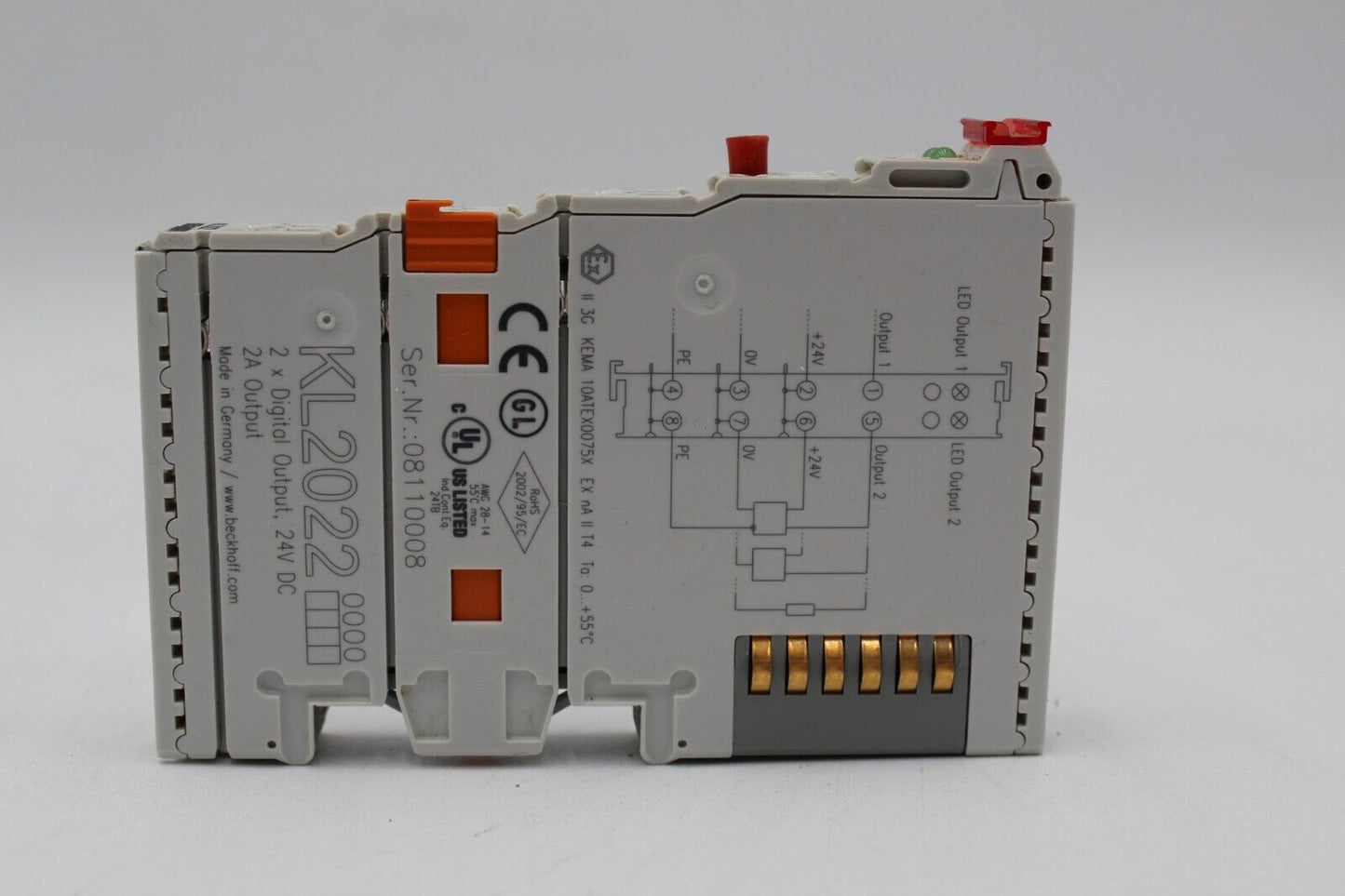 Beckhoff KL2022 2 Point Isolated Output Module