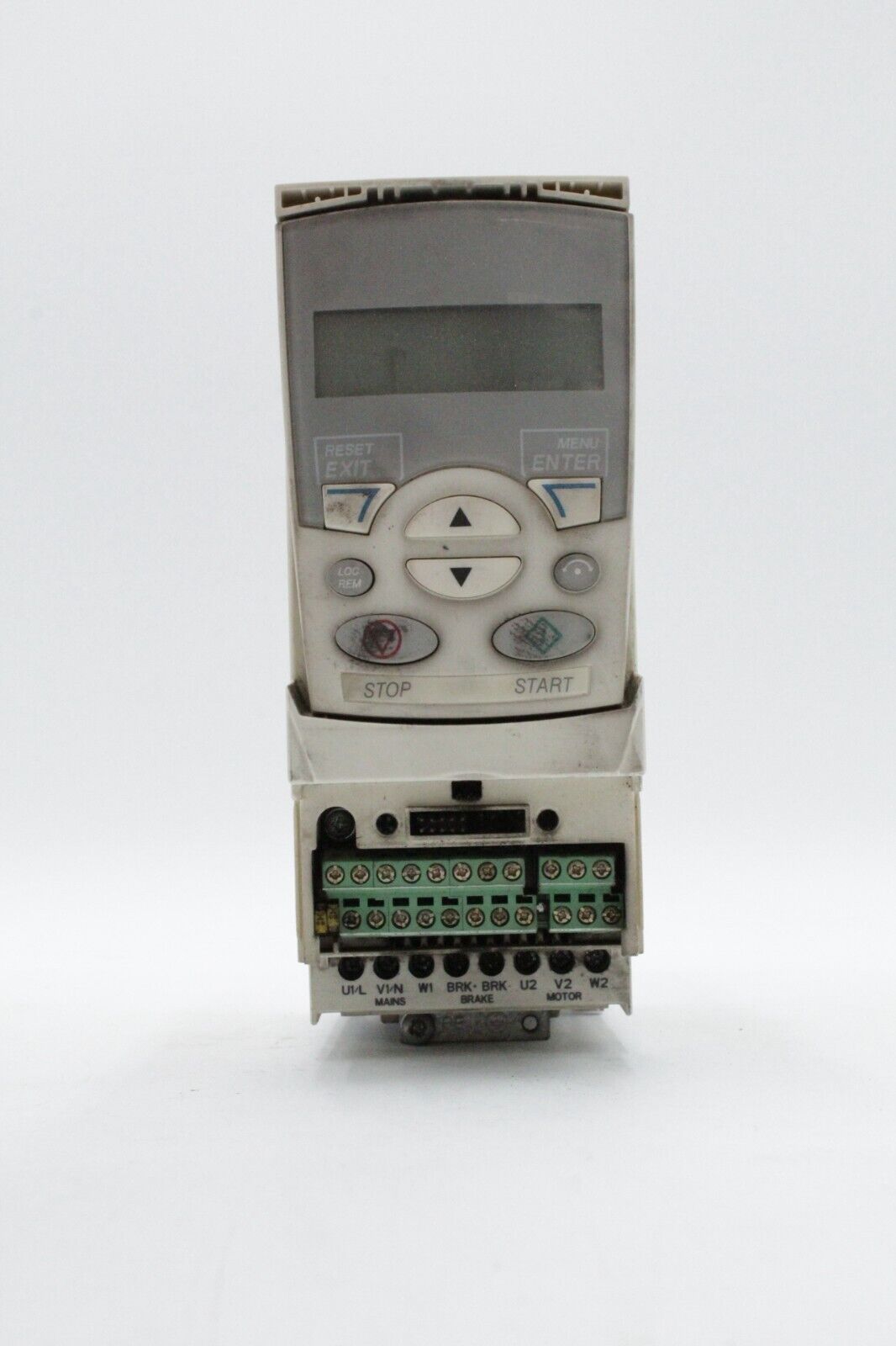 ABB ACS350-03U-04A1-4 AC Frequency Inverter with Control Panel (Very Dirty)