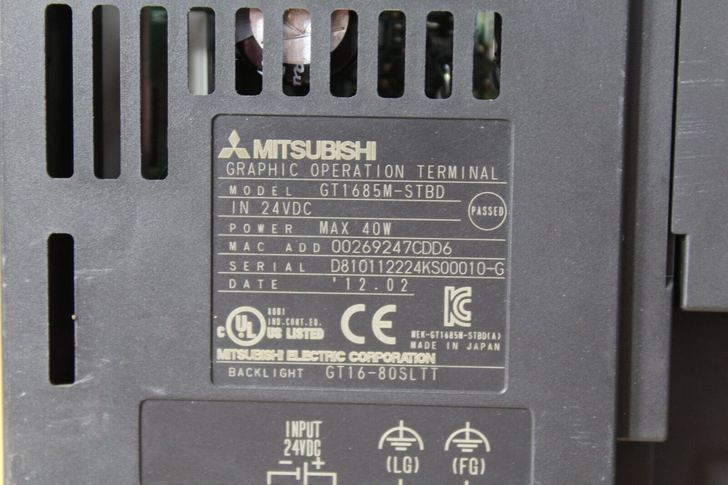 Mitsubishi GT1685M-STBD Graphic Operation Terminal