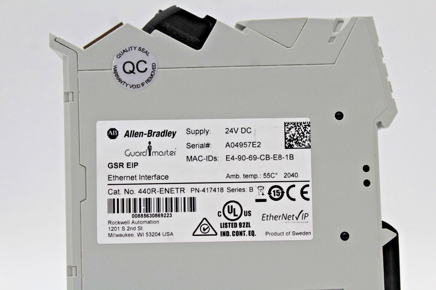 Allen-Bradley 440R-ENETR GuardMaster Ethernet Interface
