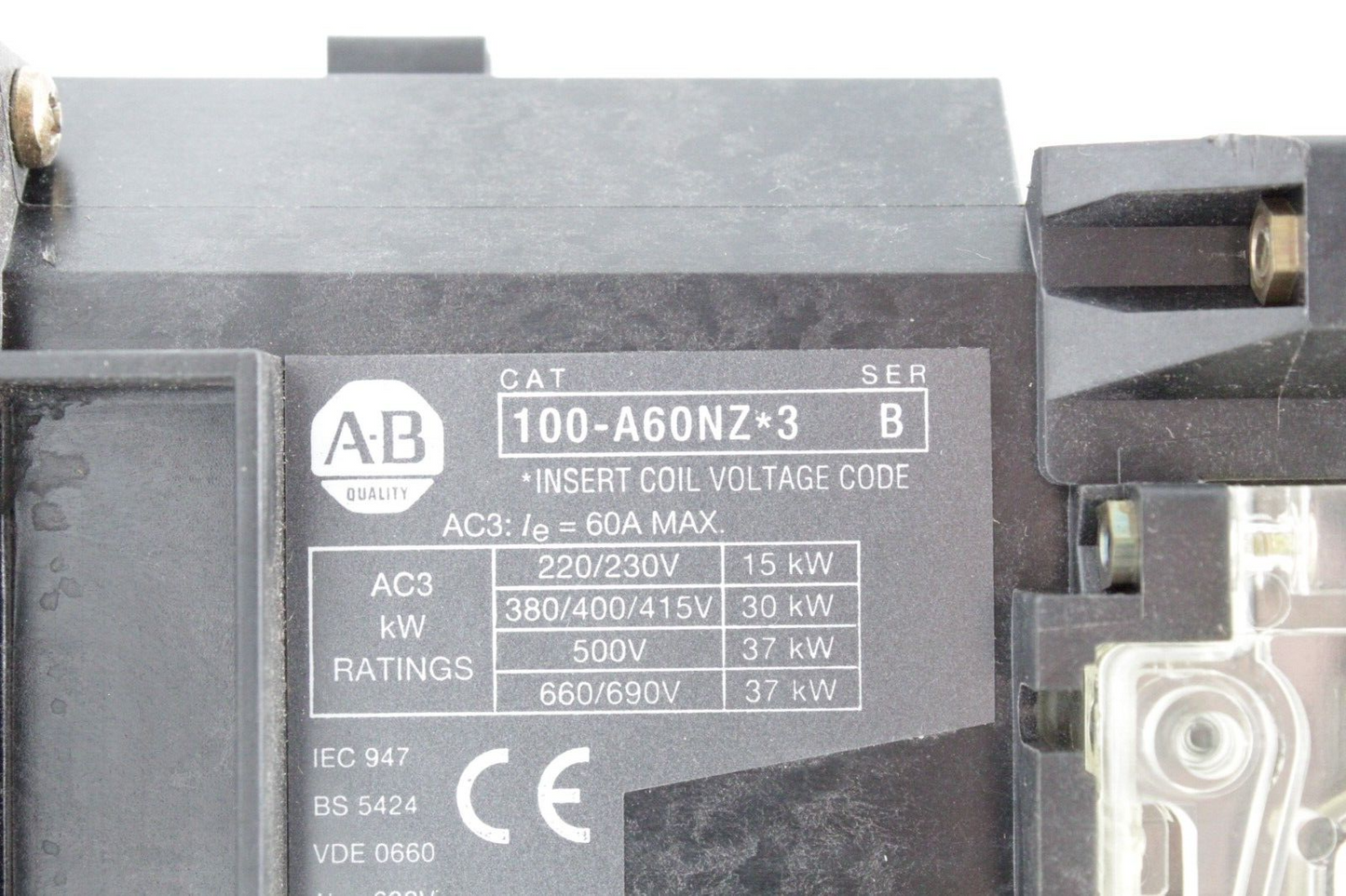 Allen-Bradley 100-A60NZ*3 24 Volt Contactor