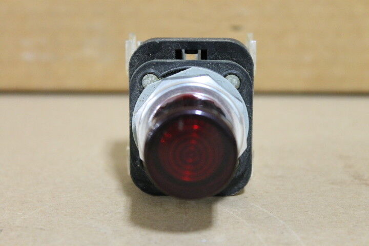 ALLEN-BRADLEY 800H-QRB10 SER. F RED ILLUMINATED PUSH BUTTON