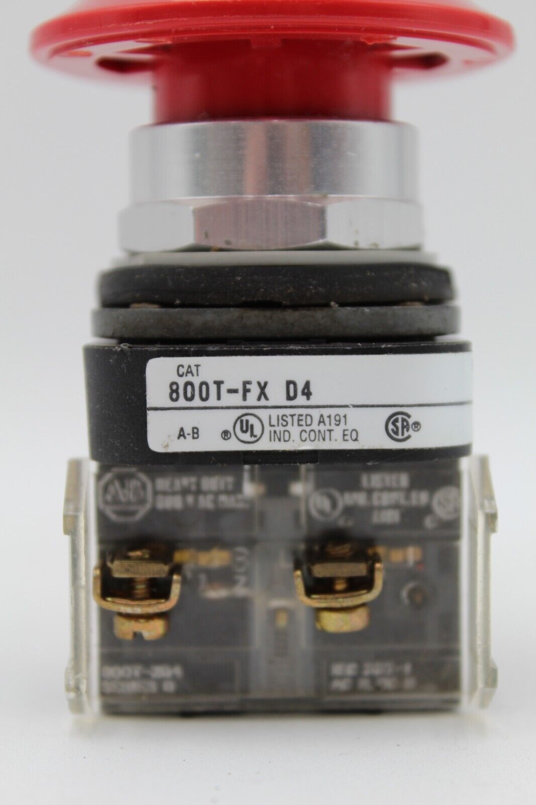 Allen-Bradley 800T-FX D4 2-Position Red Push-Pull E-Stop