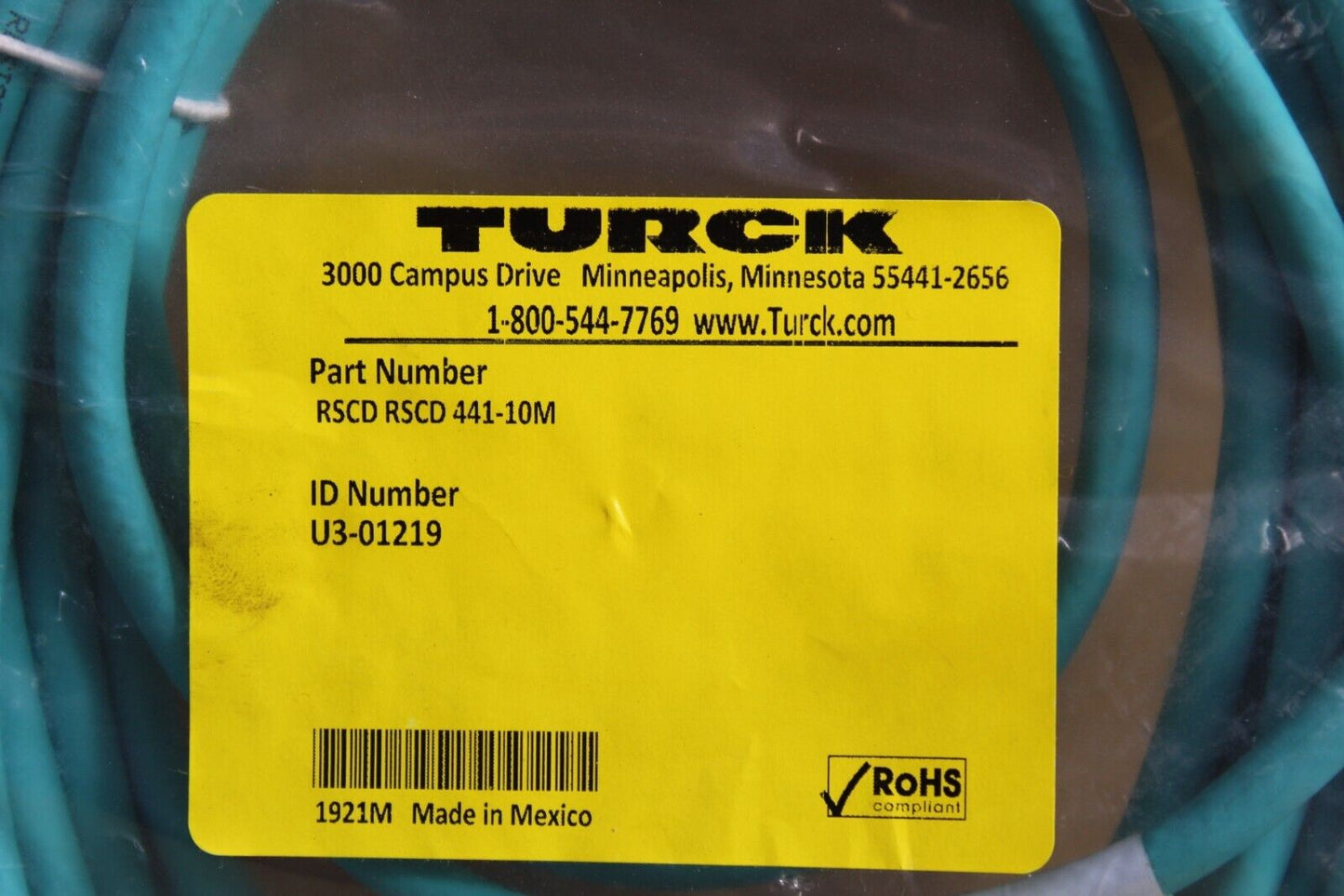 Turck RSCD RSCD 441-10M Double Ended Cordset