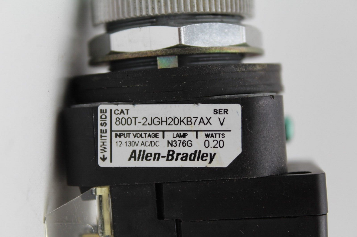 Allen-Bradley 800T-2JGH20KB7AX 3-Position Green Selector Switch