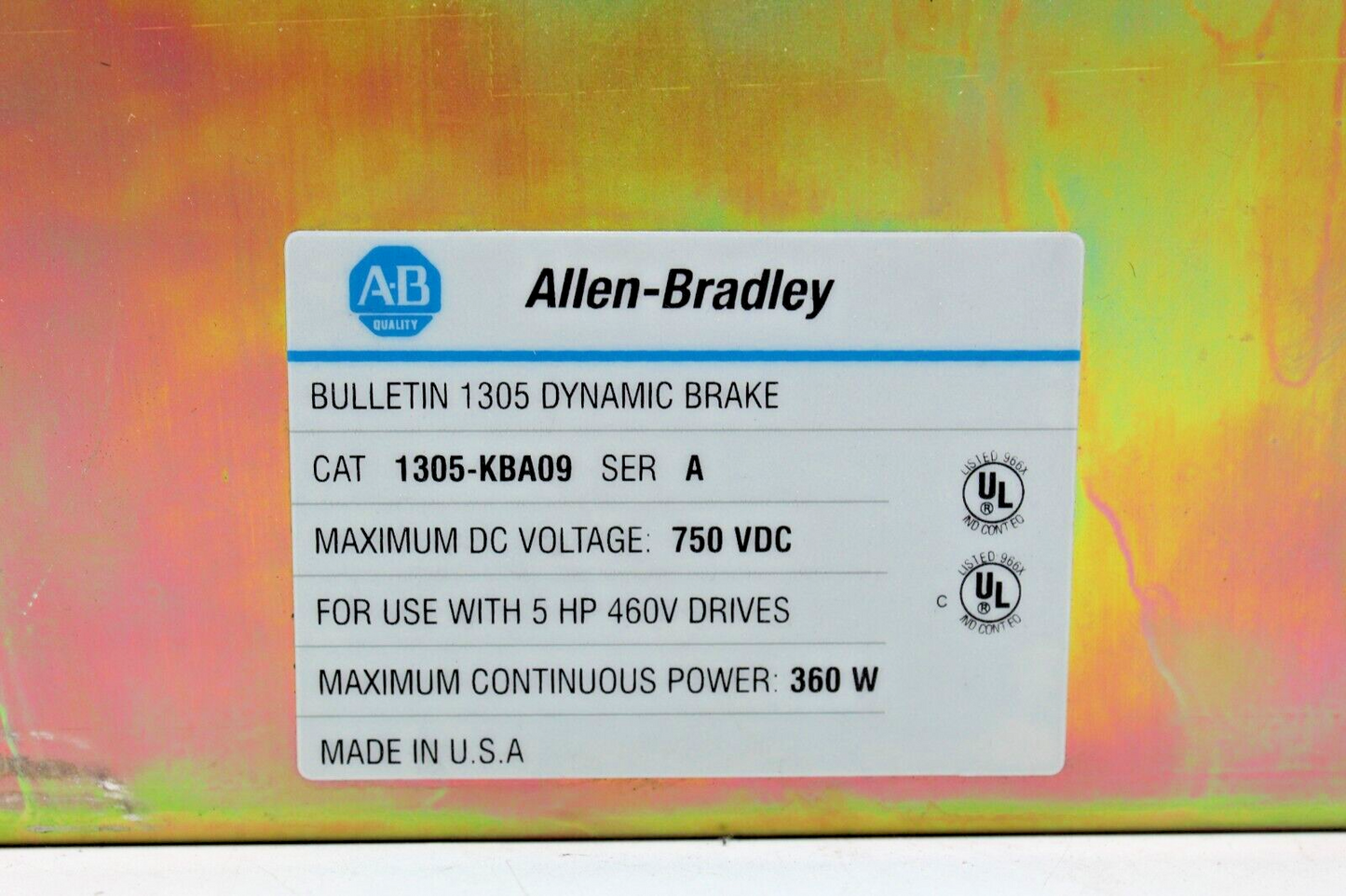 Allen-Bradley 1305-KBA09 Bulletin 1305 Dynamic Brake