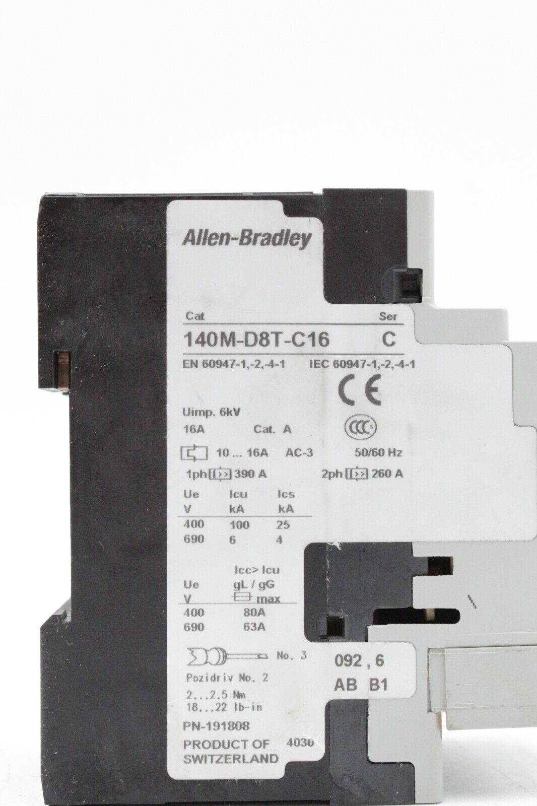 Allen-Bradley 140M-D8T-C16 Circuit Breaker