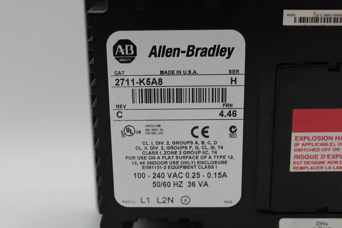 Allen-Bradley 2711-K5A8 / H PanelView 550