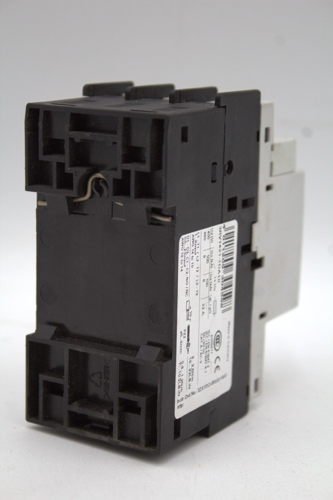 SIEMENS 3RV1421-1DA10 MOTOR STARTER
