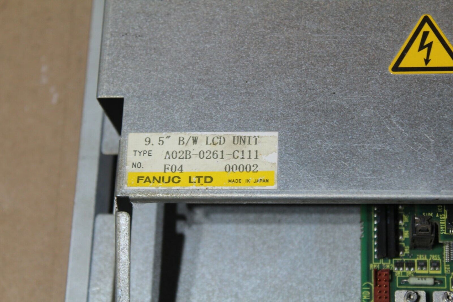 Fanuc A02B-0261-C111 9.5" B/W LCD Unit