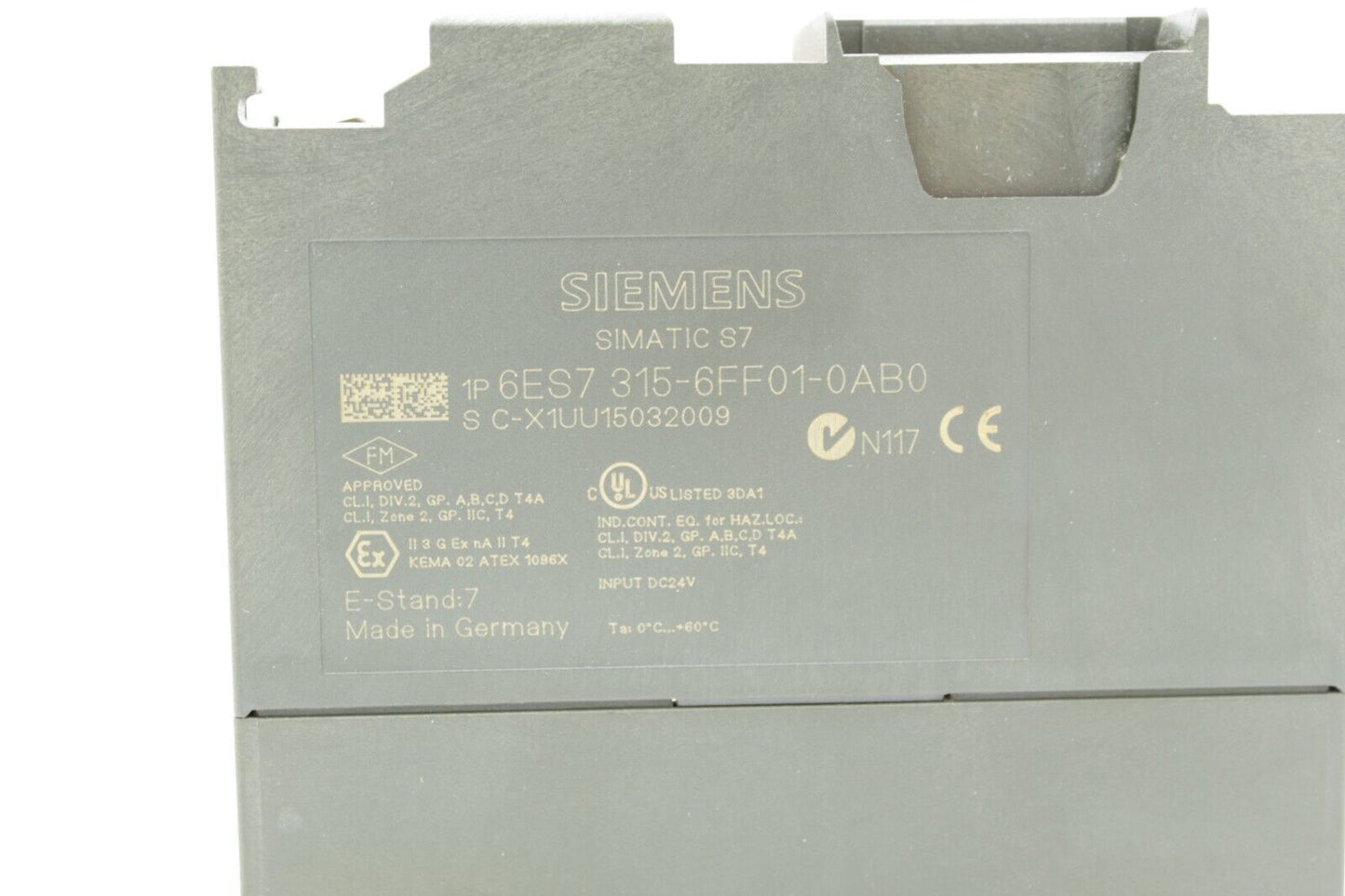 Siemens 6ES7 315-6FF01-0AB0 Simatic S7 Failsafe CPU Module READ 3