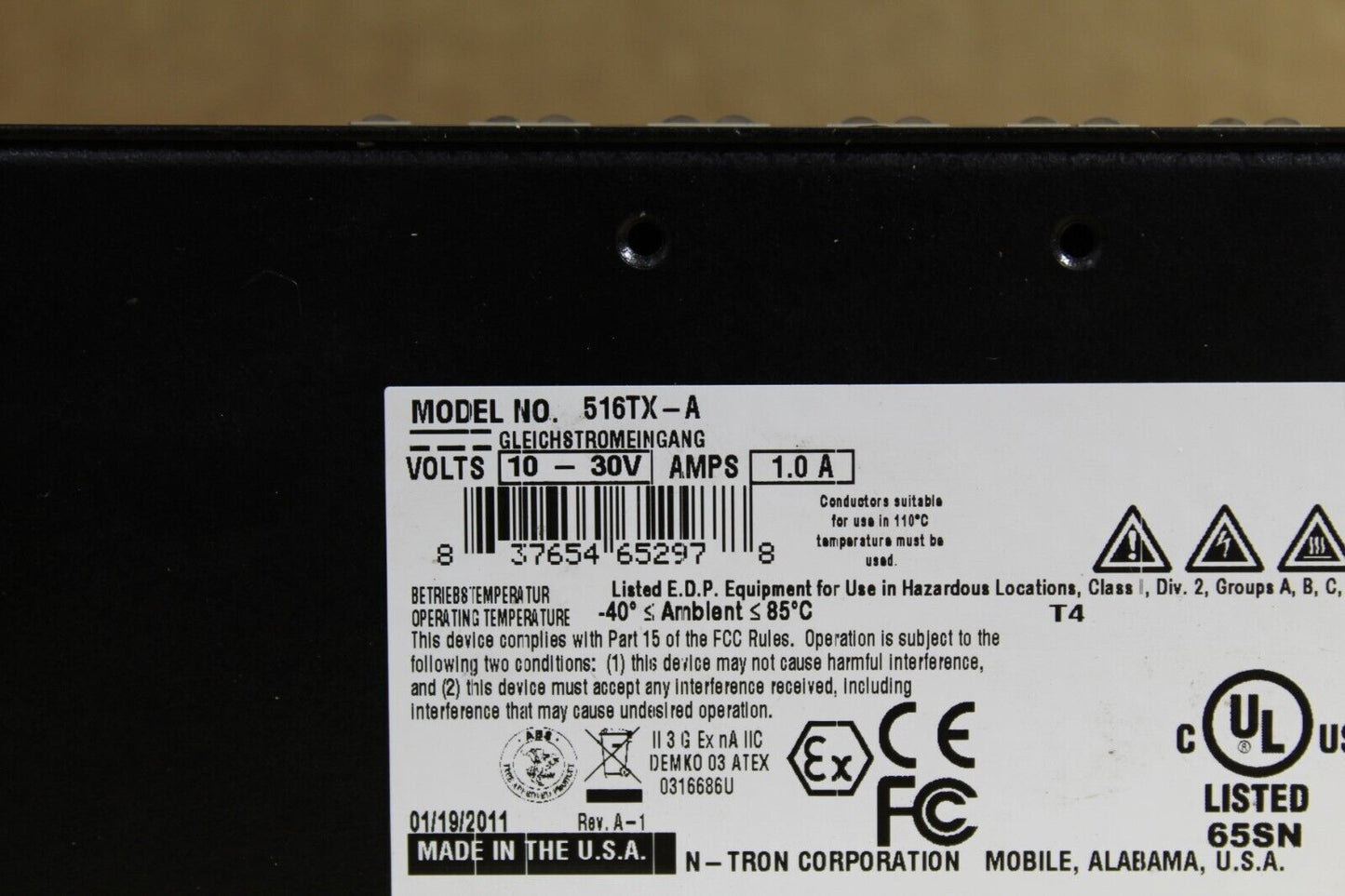 N-Tron 516TX-A Ethernet