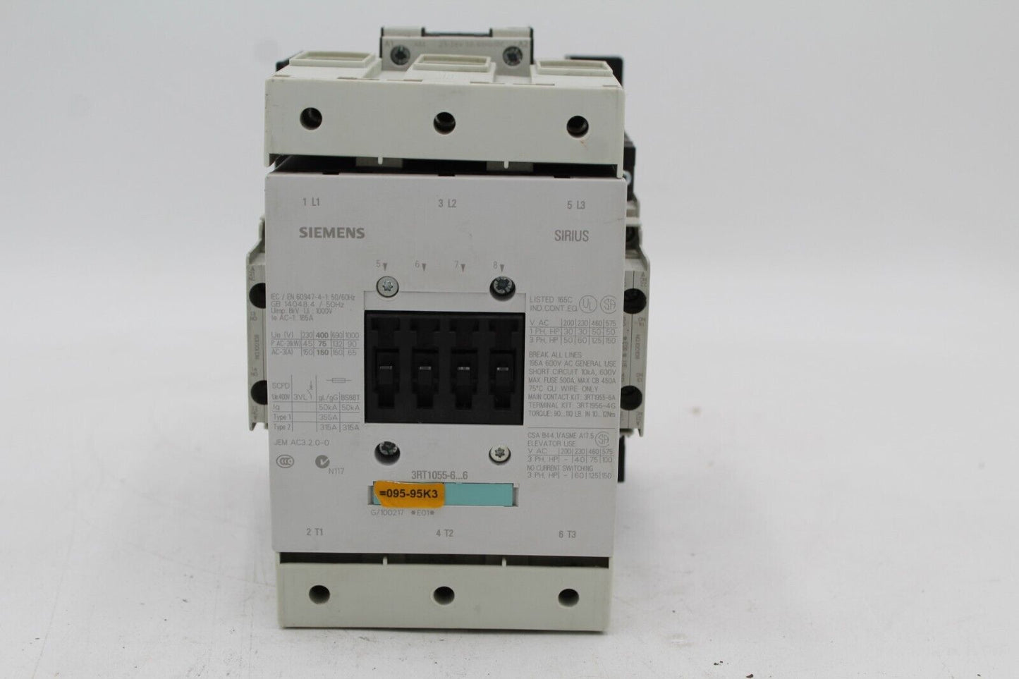 Siemens 3RT1055-6AB36 Contactor