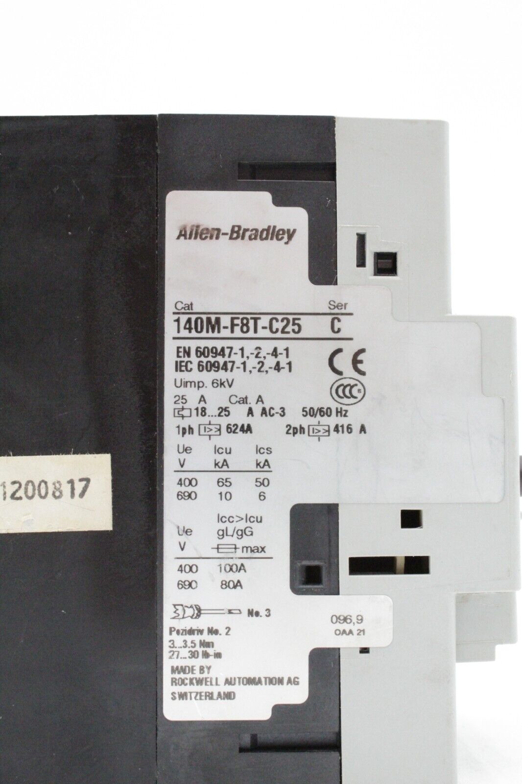 Allen-Bradley 140M-F8T-C25 Circuit Breaker