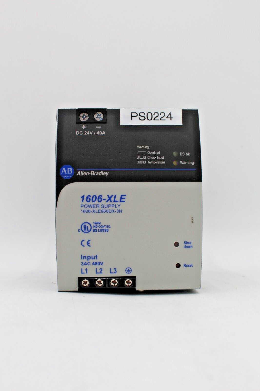 Allen-Bradley 1606-XLE960DX-3N 3-Phase Power Supply