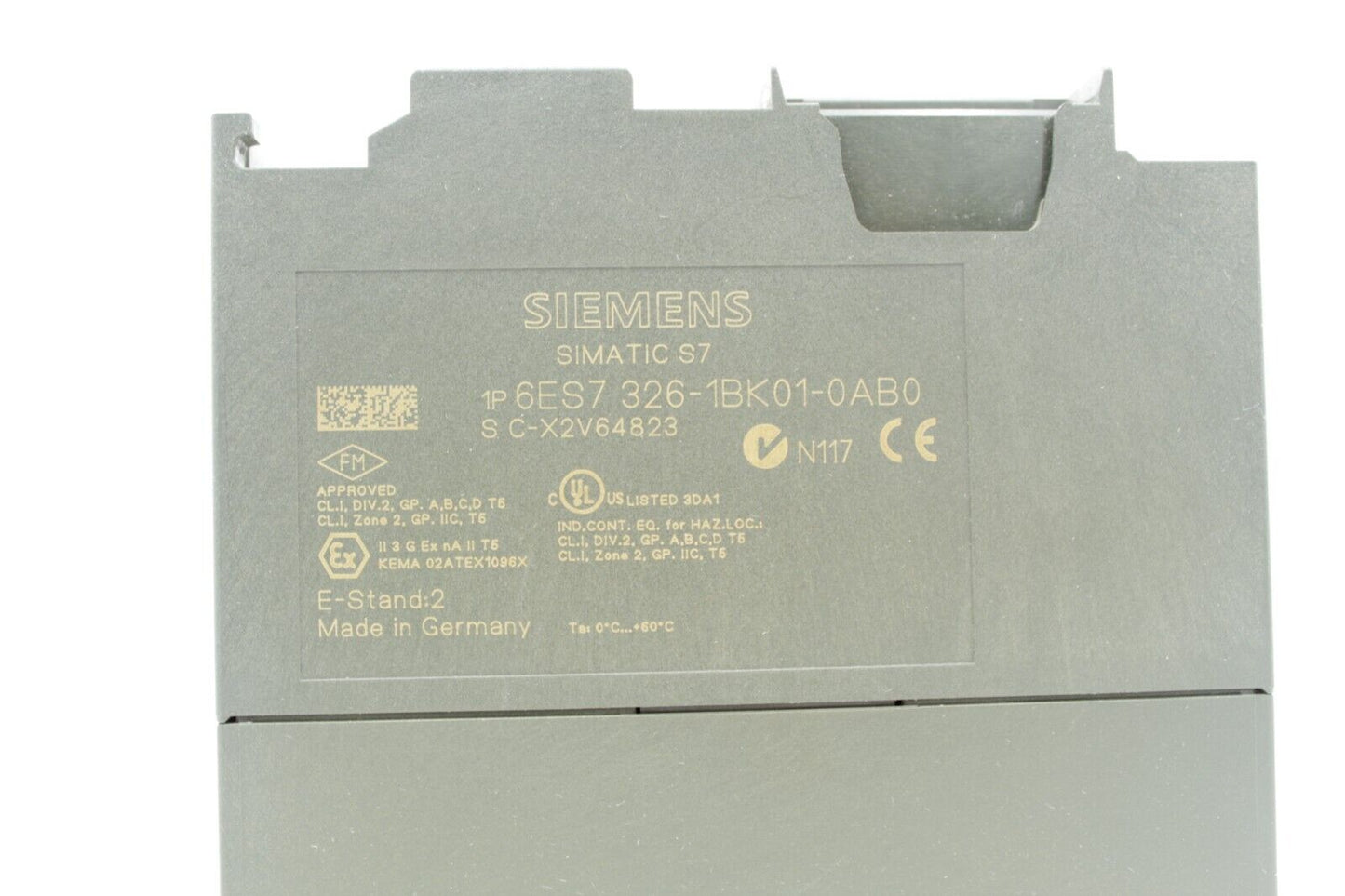 Siemens 6ES7 326-1BK01-0AB0 Simatic S7 Digital Input Module (No Cover)