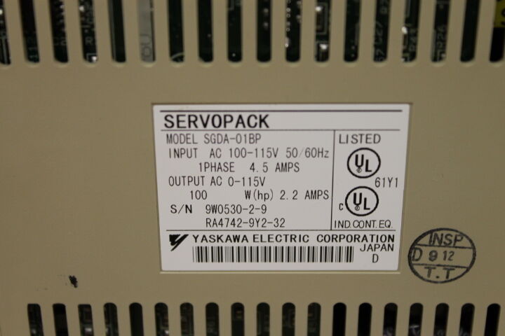 YASKAWA SGDA-01BP SINGLE SERVOPACK