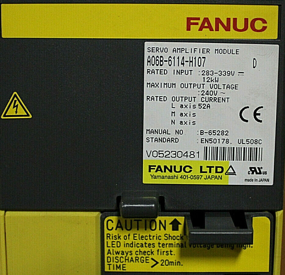 Fanuc A06B-6114-H107 Servo Amplifier Module
