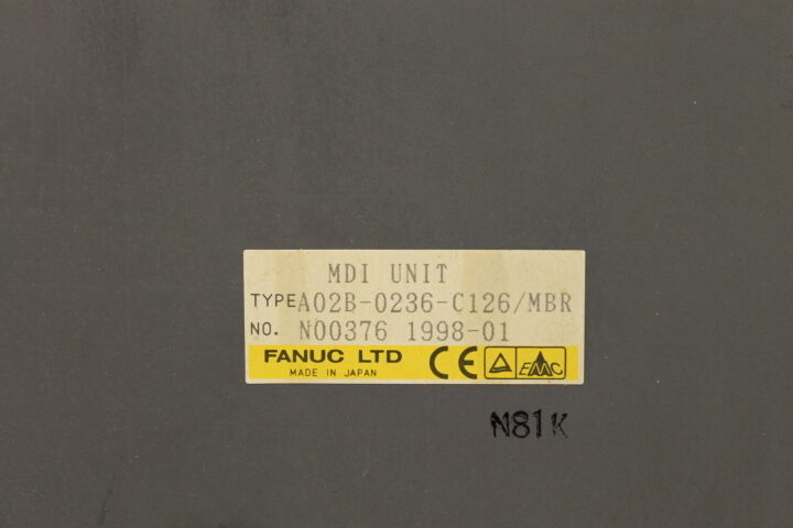 FANUC A02B-0236-C126 OPERATOR KEYBOARD