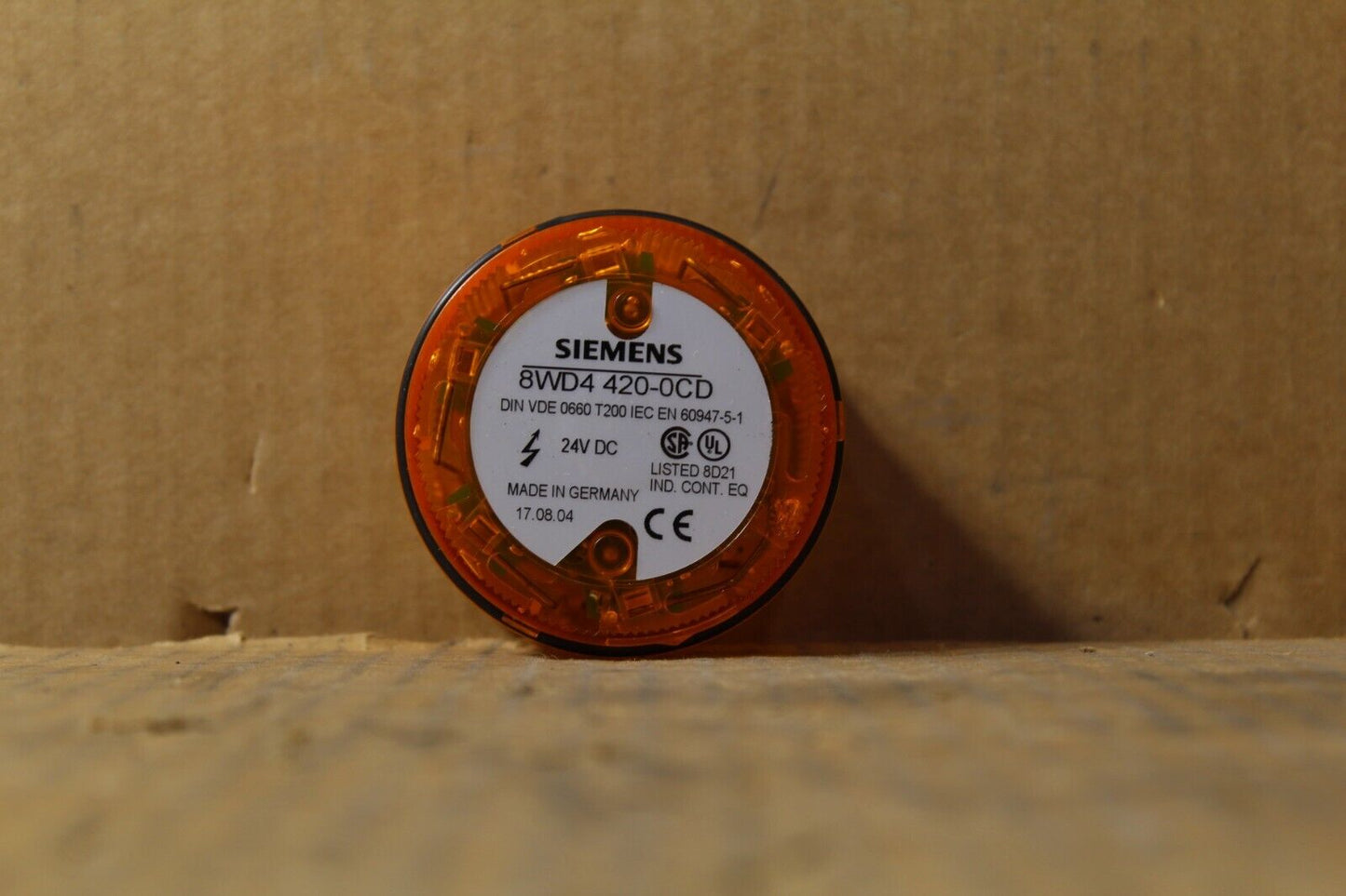 Siemens 8WD4 420-0CD Orange Stack Light