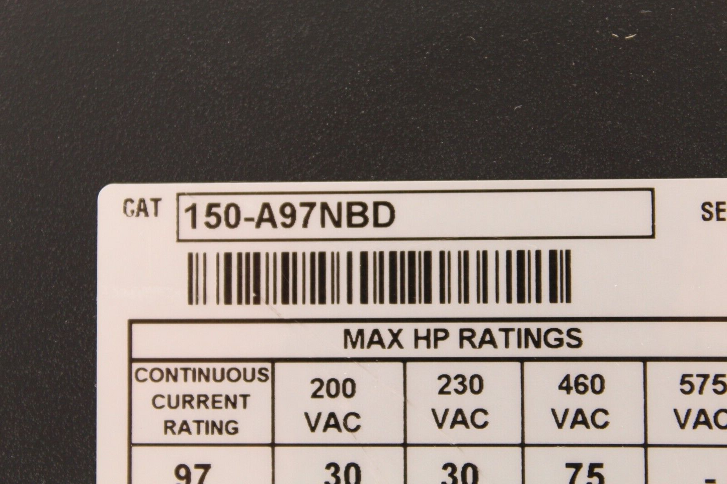 Allen-Bradley 150-A97NBD SMC Plus Smart Motor Controller