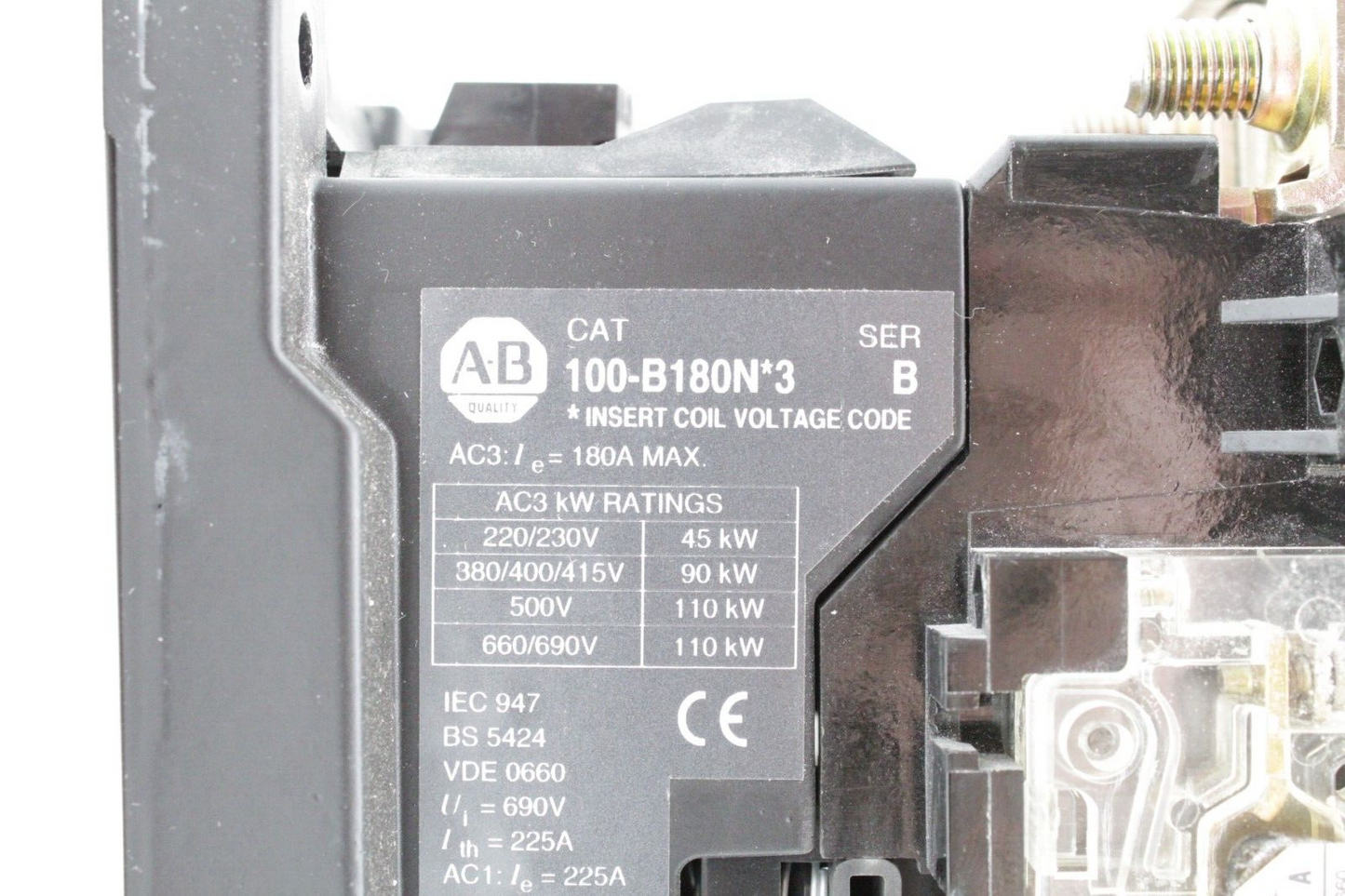 Allen-Bradley 100-B180N*3 180A 3-Phase Contactor