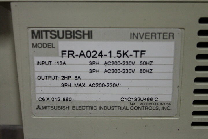Mitsubishi FR-A024-1.5K-TF DC Inverter
