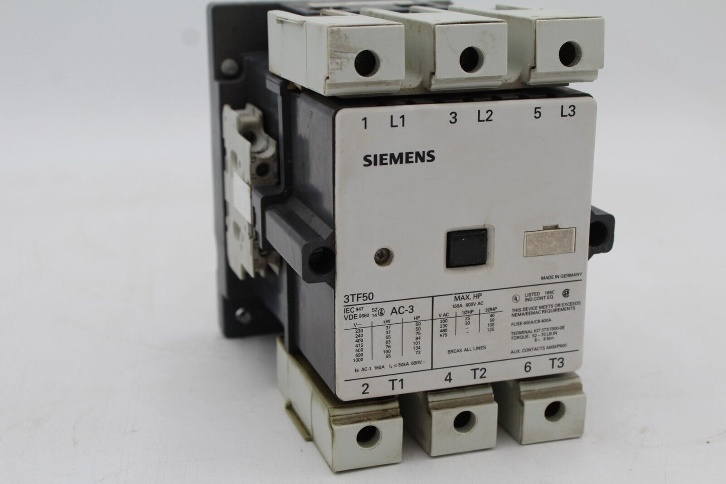 Siemens 3TF5022-0AL1 Contactor