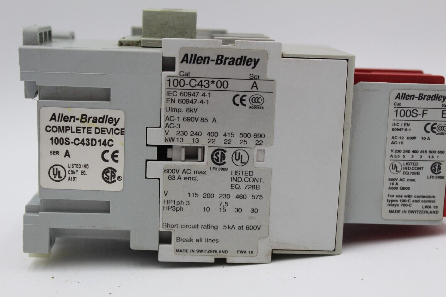 Allen-Bradley 100S-C43D14C GuardMaster Safety Control Relay