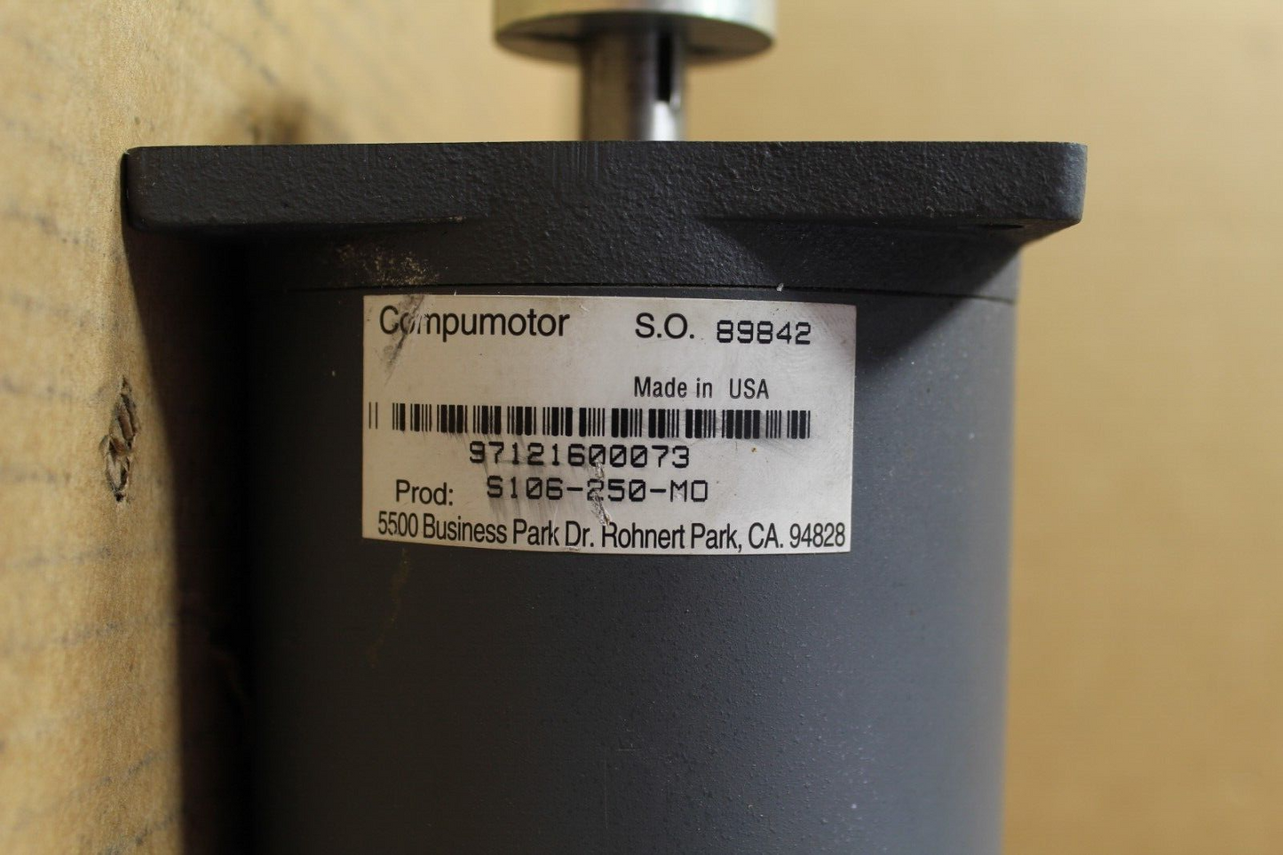 Compumotor S106-250-MO Rotary Servo Motor