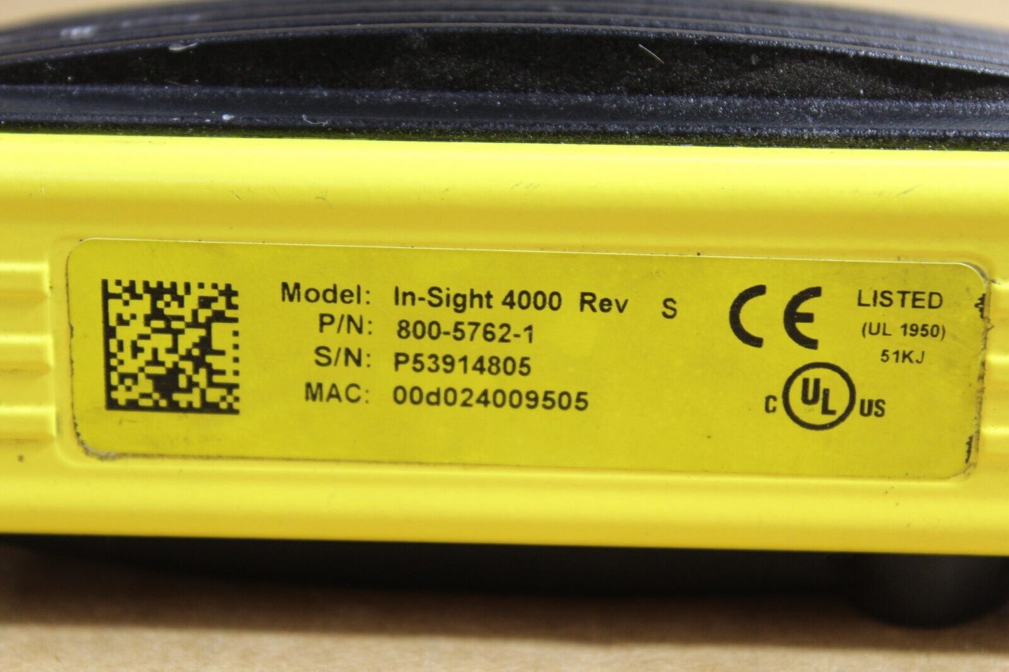 Cognex In-Sight 4000 Vision Camera 800-5762-1 w/ Tamron U35057