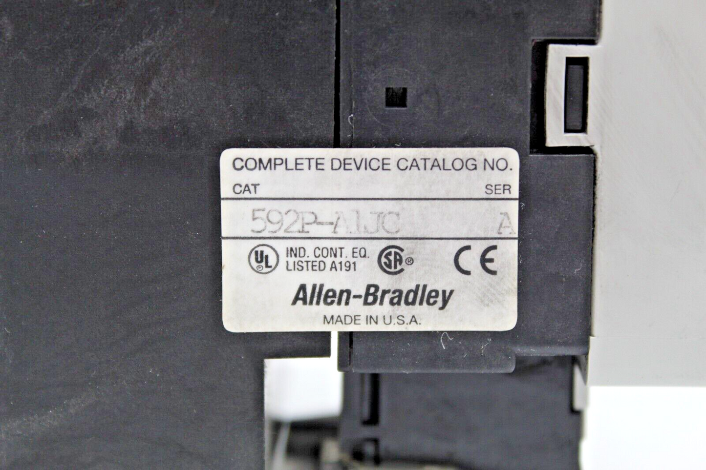 Allen-Bradley 592P-A1JC Overload Relay 193-A1J3