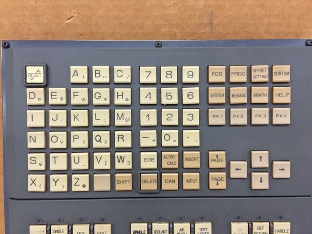 FANUC A02B-0236-C240 OPERATOR PANEL WITH A20B-8002-0020 INTERFACE