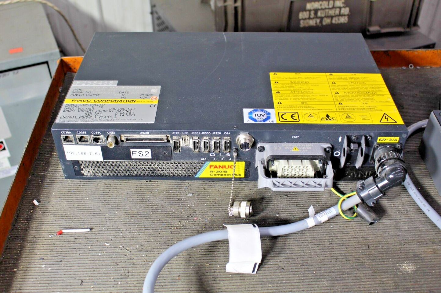 Fanuc Robot SR-3ia Scara w/Matching R-30ib Controller and Pendant 09-2020 200hrs