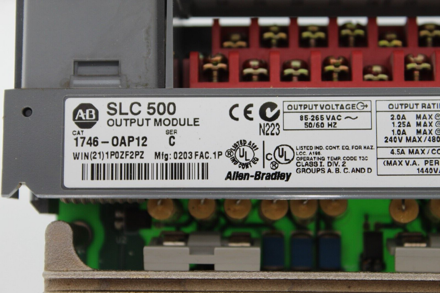 Allen-Bradley 1746-OAP12 SLC 500 12 Point High Current Output Module